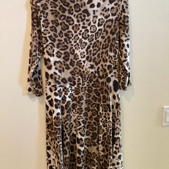 Leslie Stuart Dress - Cheetah Print - Sz 8 - Picture 3 of 3